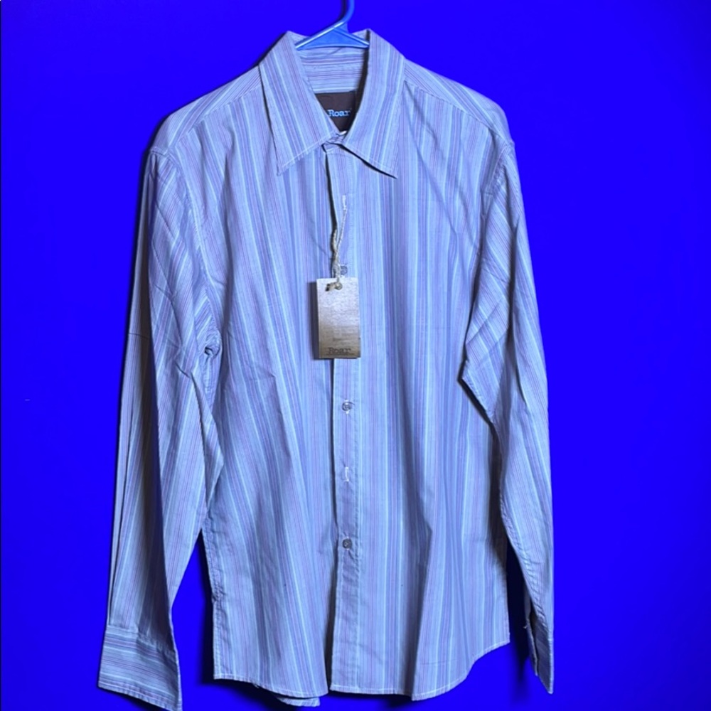 Roar Long Sleeve Dress Shirt Size L